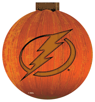 Tampa Bay Lightning 12 in. Halloween Pumpkin Sign