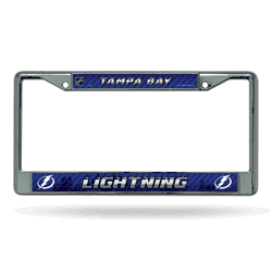 Tampa Bay Lightning  12" x 6" Chrome Frame With Decal Inserts