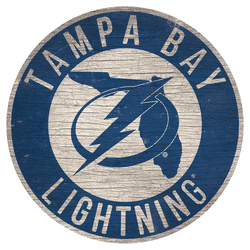 Tampa Bay Lightning 12in. Circle w/State Sign