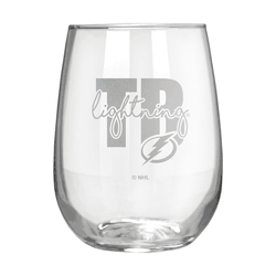 Tampa Bay Lightning 17oz Stemmless Wine Glass