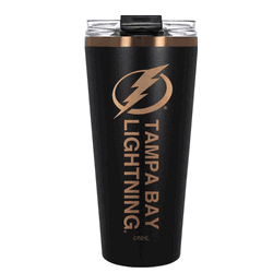 Tampa Bay Lightning 32oz Black and Copper Big Slim with Straw