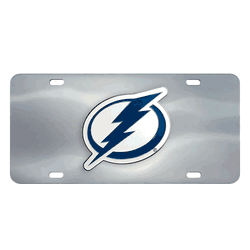 Tampa Bay Lightning 3D Stainless Steel License Plate