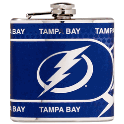 Tampa Bay Lightning 6oz Stainless Steel Flask with Metallic Graphics