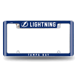 Tampa Bay Lightning Alternate Design All Over Chrome Frame