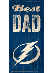 Tampa Bay Lightning Best Dad 6x12 Sign