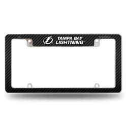 Tampa Bay Lightning Black 12" x 6" Chrome All Over Automotive License Plate Frame for Car/Truck/SUV