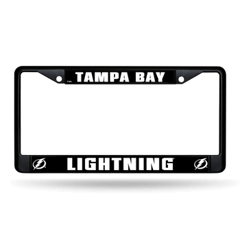 Tampa Bay Lightning Standard Black Chrome Frame with Plastic Inserts 12