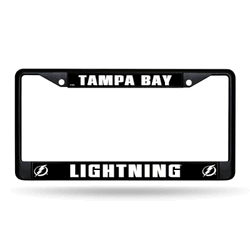 Tampa Bay Lightning  Black Chrome Frame with Plastic Inserts 12" x 6" Car/Truck Auto Accessory