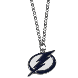 Tampa Bay Lightning Chain Necklace with Small Charm