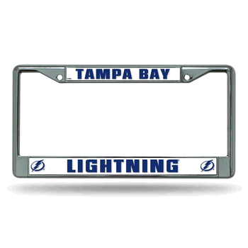 Tampa Bay Lightning Standard Chrome Frame with Plastic Inserts 12