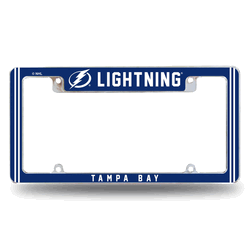 Tampa Bay Lightning Classic 12" x 6" Chrome All Over Automotive License Plate Frame