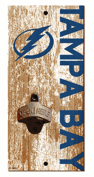 Tampa Bay Lightning Distressed Bottle Opener