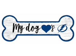Tampa Bay Lightning Dog Bone 6x12 Sign