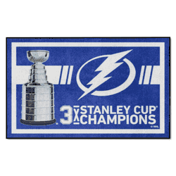 Tampa Bay Lightning Dynasty 4ft. x 6ft. Plush Area Rug