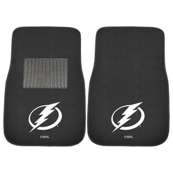 Tampa Bay Lightning Embroidered Car Mat Set - 2 Pieces
