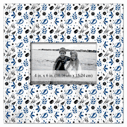 Tampa Bay Lightning Floral Pattern 10x10 Frame
