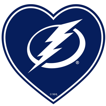 Tampa Bay Lightning Heart Decal