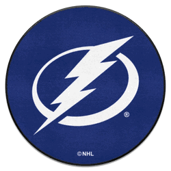 Tampa Bay Lightning Hockey Puck Rug - 27in. Diameter