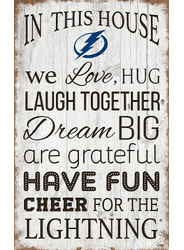 Tampa Bay Lightning In This House 11x19 Sign