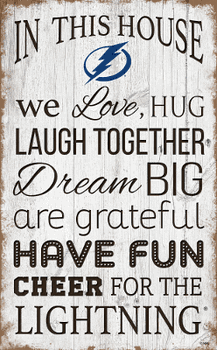 Tampa Bay Lightning In This House 11x19 Sign