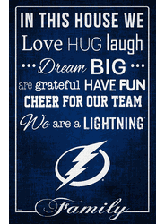 Tampa Bay Lightning In This House 17x26
