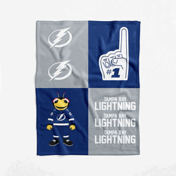 Tampa Bay Lightning NHL Domino Swaddle Blanket 40x50 inches