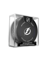 Tampa Bay Lightning NHL Hockey Official Game Puck IN CUBE
