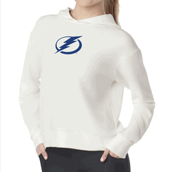 Tampa Bay Lightning NHL Kadi Waffle Hoodie Coconut Cream Large