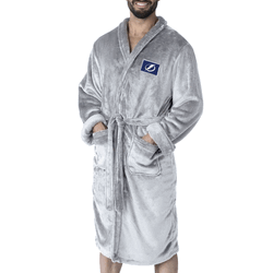 Tampa Bay Lightning NHL White Snipe L/XL Silk Touch Robe 26x47 Inches