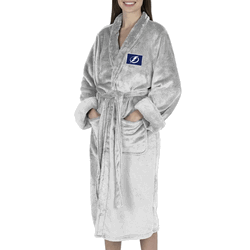 Tampa Bay Lightning NHL White Snipe S/M Silk Touch Robe 23X41 Inches