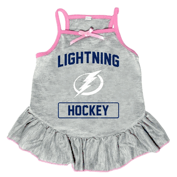 Tampa Bay Lightning Pet Dress Grey Type XLarge