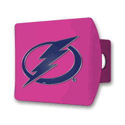 Tampa Bay Lightning Pink Metal Hitch Cover with  3D Color Emblem