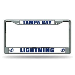 Tampa Bay Lightning 'Circle Bolt" Chrome Frame