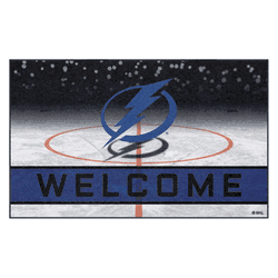 Tampa Bay Lightning Rubber Door Mat - 18in. x 30in.