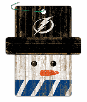 Tampa Bay Lightning Snowman Ornament