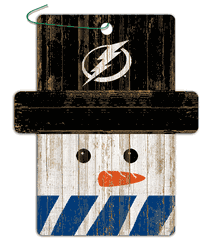 Tampa Bay Lightning Snowman Ornament