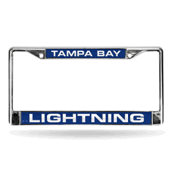 Tampa Bay Lightning Standard 12" x 6" Laser Cut Chrome Frame