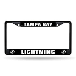 Tampa Bay Lightning Standard Black Chrome Frame with Plastic Inserts 12" x 6" Car/Truck Auto Accessory