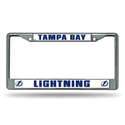Tampa Bay Lightning Standard Chrome Frame with Plastic Inserts 12" x 6" Car/Truck Auto Accessory