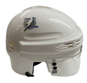 Tampa Bay Lightning T/B SportStar NHL Hockey Player Mini Helmet - White0 Tampa Bay Lightning T/B SportStar NHL Hockey Player Mini Helmet - White
