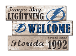 Tampa Bay Lightning Welcome 3 Plank