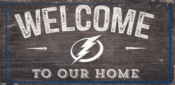 Tampa Bay Lightning Welcome Distressed 6x12