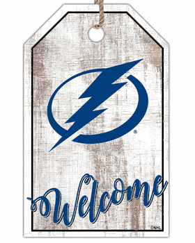 Tampa Bay Lightning Welcome Team Tag 11x19 Sign