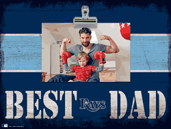 Tampa Bay Rays 10" x 8" Best Dad with Stripe Clip Frame