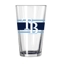 Tampa Bay Rays 16oz Stripe Pint Glass