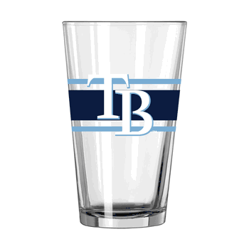 Tampa Bay Rays 16oz Stripe Pint Glass