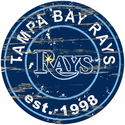 Tampa Bay Rays 24" Established Date Round Sign