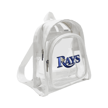 Tampa Bay Rays 3D Logo Clear Mini Backpack