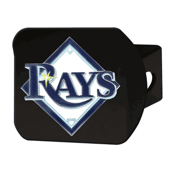Tampa Bay Rays Black Metal Hitch Cover - 3D Color Emblem