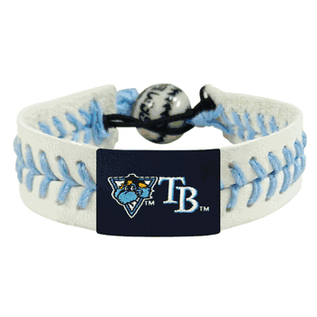 Tampa Bay Rays Bracelet Genuine Baseball Raymond Mascot CO